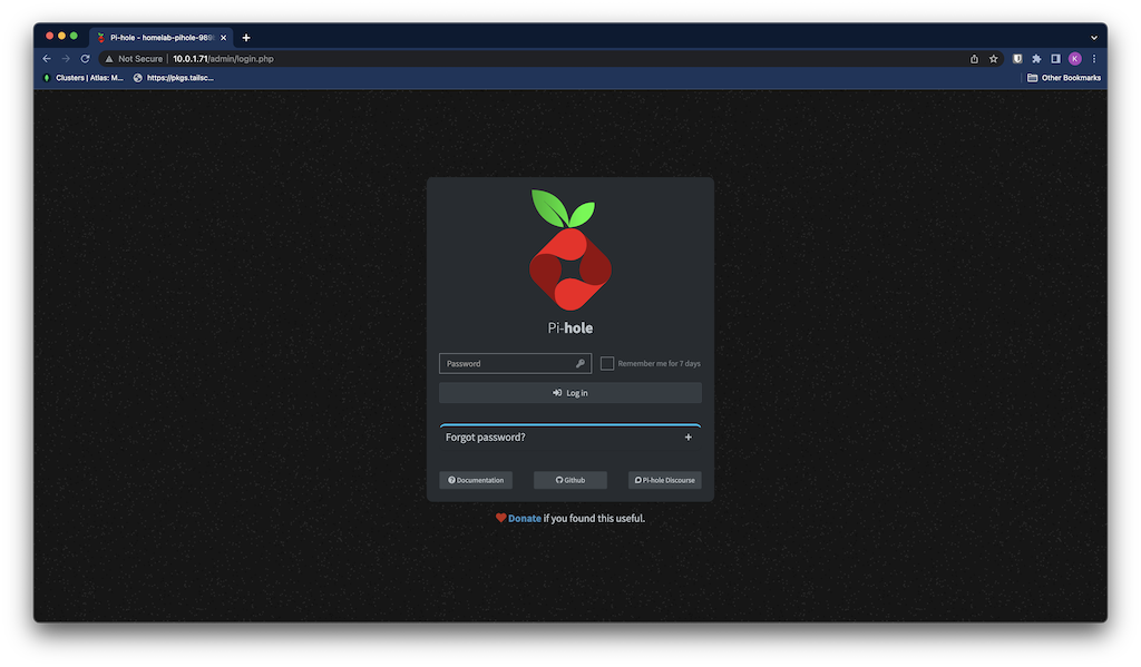 pihole dashboard